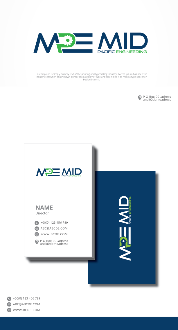 Logo Design by graphicevolution for Mid Pacific Engineering, Inc. | Design #22665568