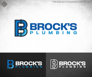 Brock's Plumbing | Logo Design by gekgrfx