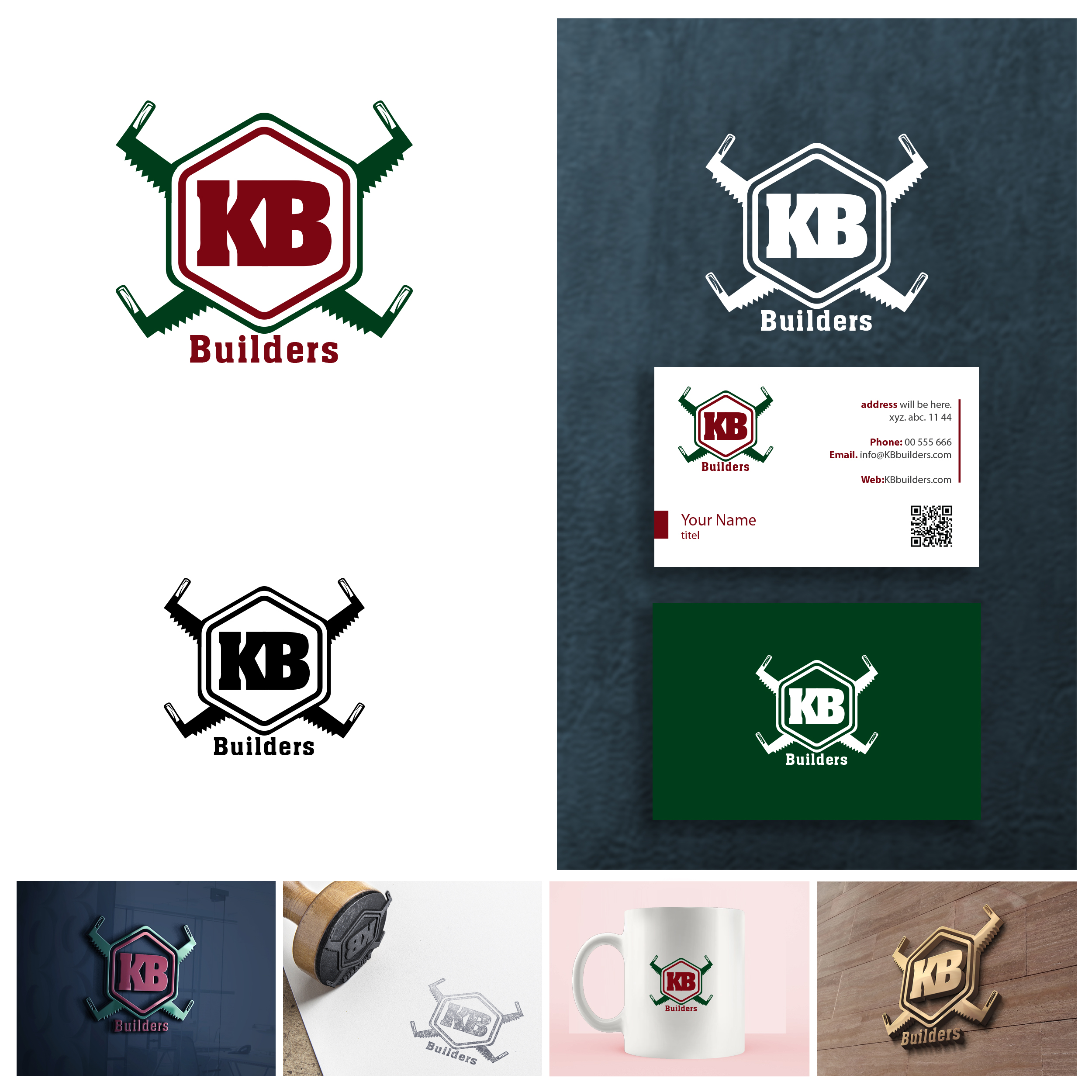 Logo Design by Maxo-Biz for KB Builders | Design #22670694
