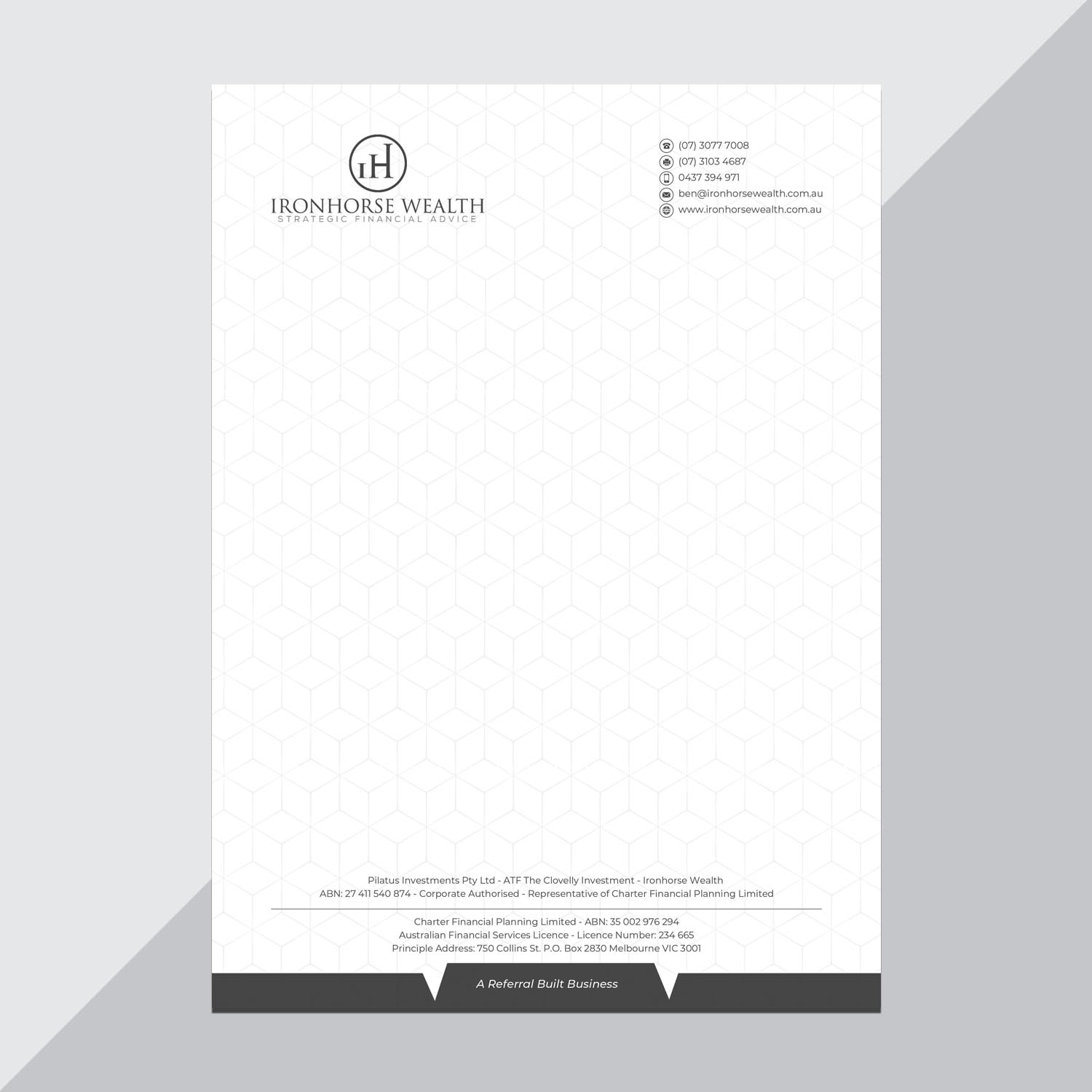 Stationery Design by Sarah Haroon for this project | Design #22660898