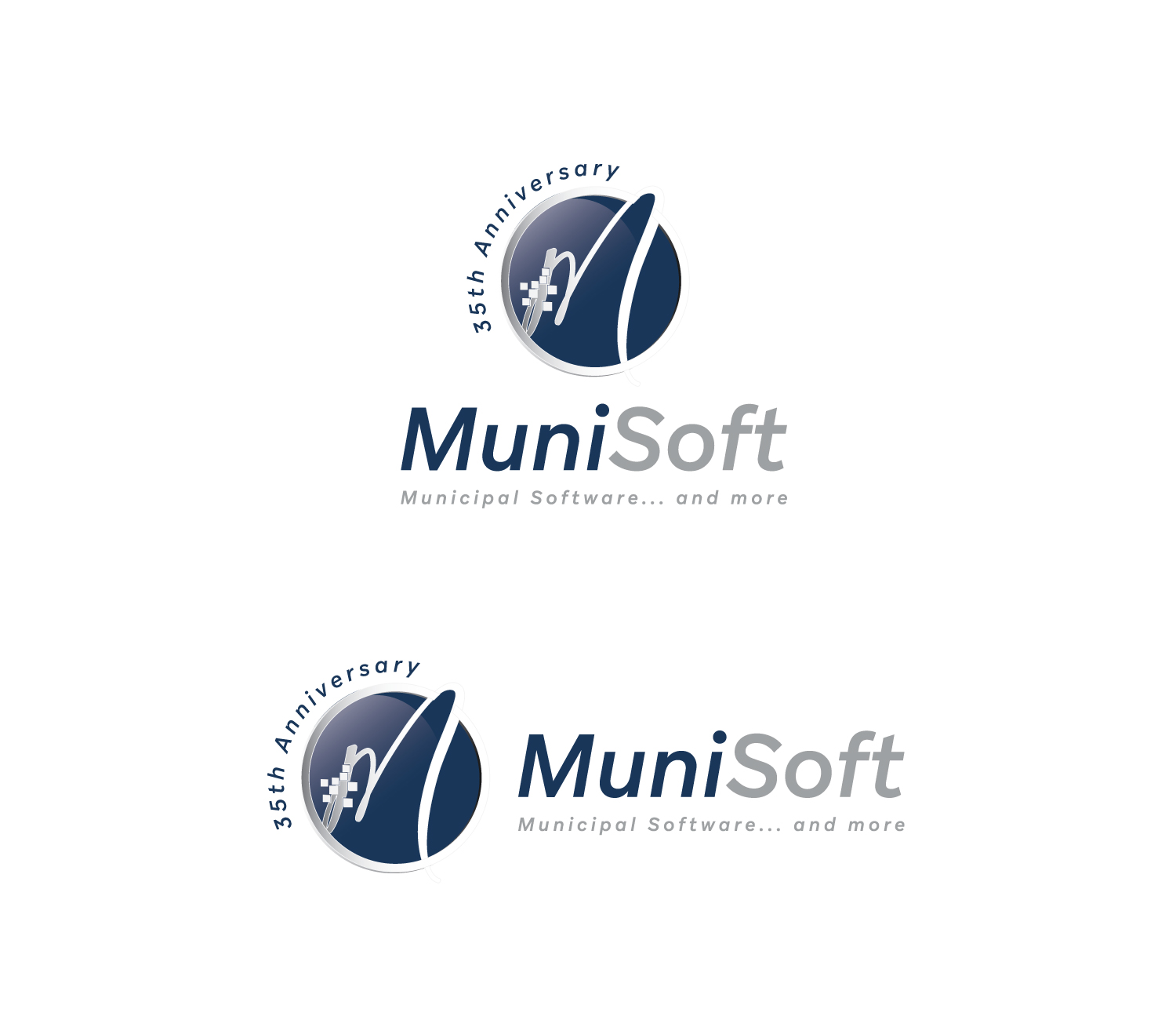 Logo Design by AnteMeridiem for MuniSoft | Design #22732000
