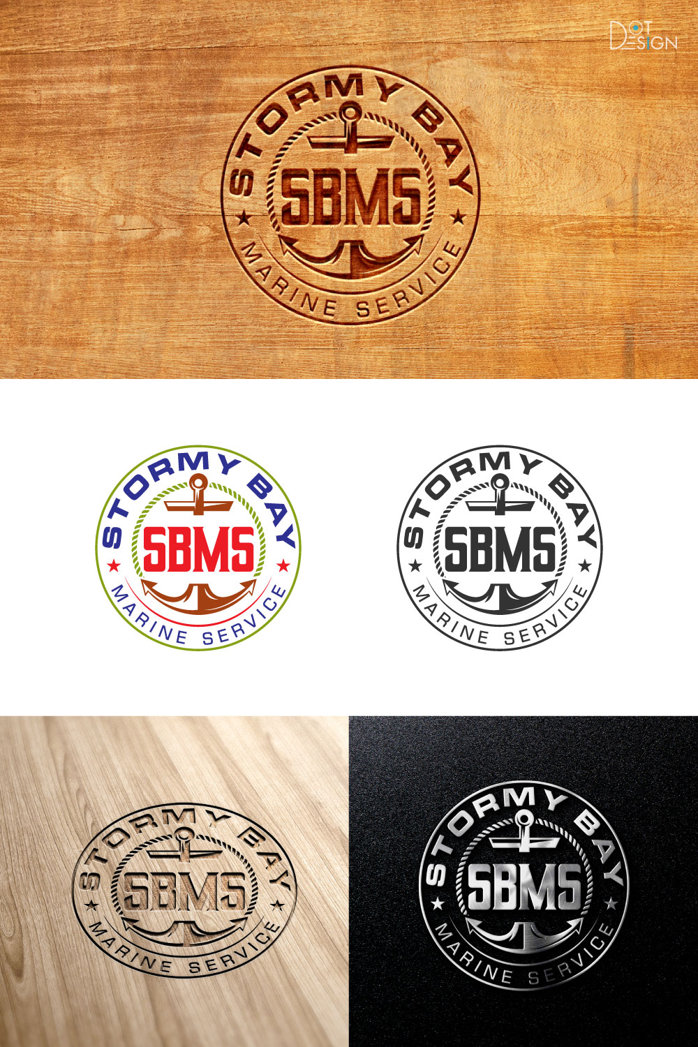 Bold, Modern, Marine Logo Design for Stormy Bay Marine Service by Dot ...