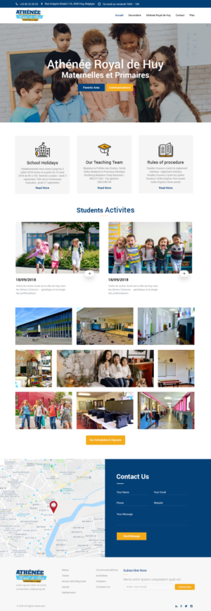 School Website | Diseño Web por nzdesigners