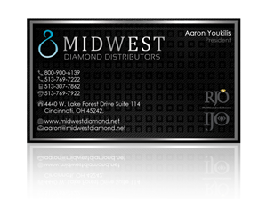 Business Card Design by Hardcore Design for Midwest Diamond Distributors | Design: #2964968