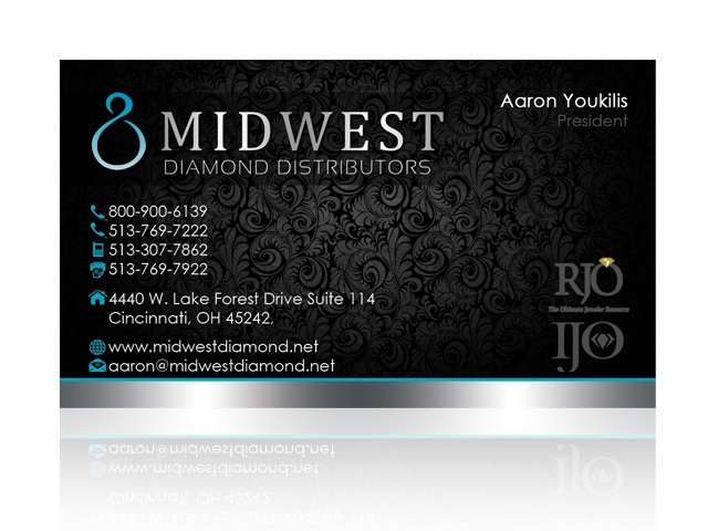 Diseño de Tarjeta de Presentación por Hardcore Design para Midwest Diamond Distributors | Diseño #2964972
