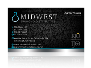 Business Card Design by Hardcore Design for Midwest Diamond Distributors | Design: #2964972