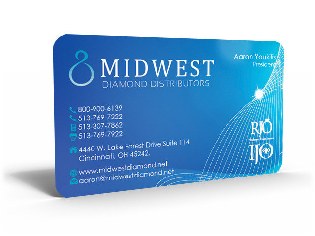 Business Card Design by Hardcore Design for Midwest Diamond Distributors | Design #2964982
