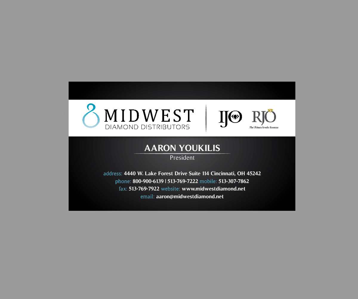 Visitenkarten-Design von Dedy Christian für Midwest Diamond Distributors | Design #2964114