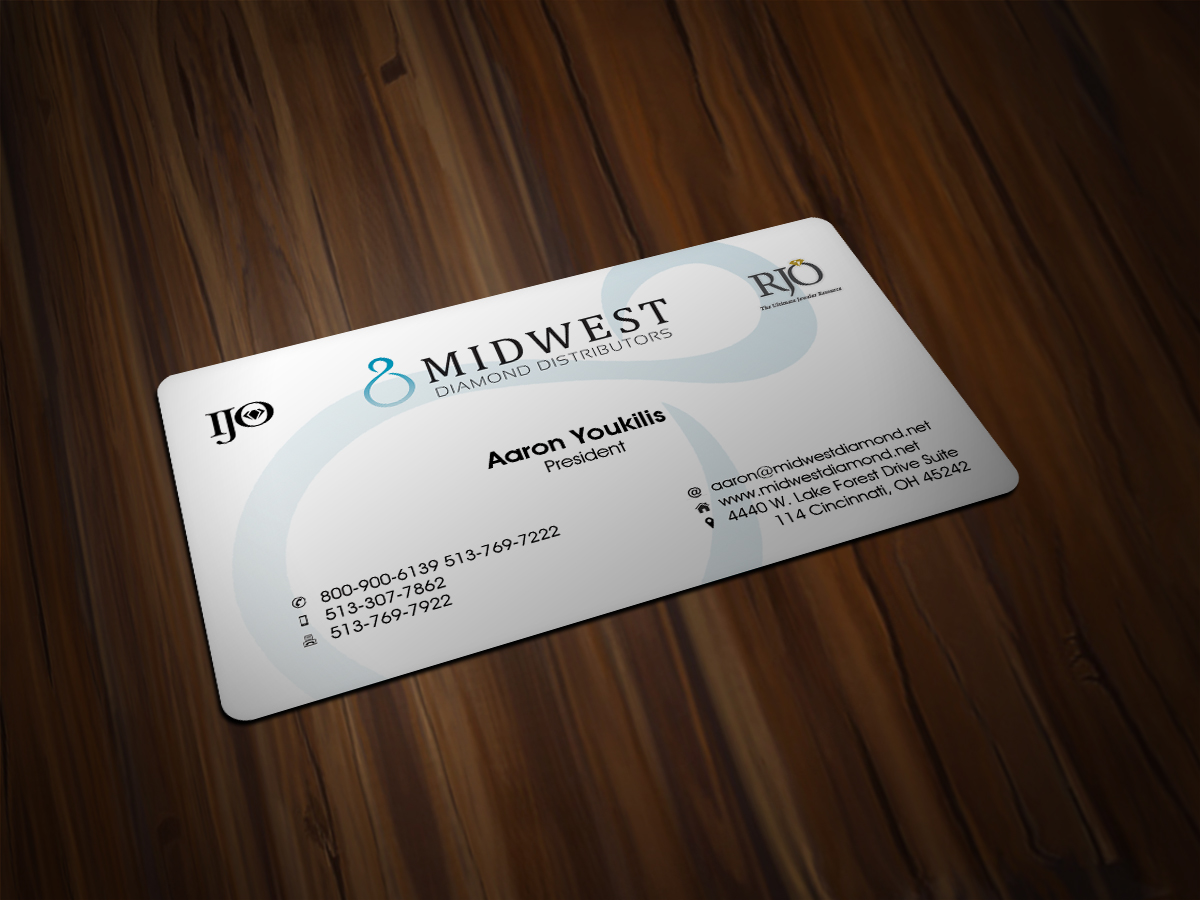 Business Card Design by Scorpius design for Midwest Diamond Distributors | Design #2961420
