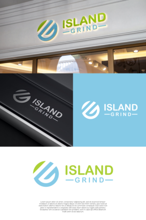Grind / island grind  | Logo Design by laba tiada henti