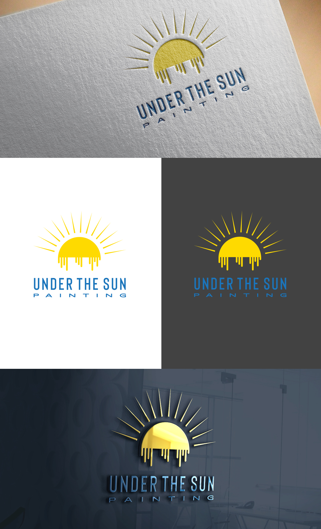 Logo Design by GLDesigns for Under The Sun Painting | Design #22680789