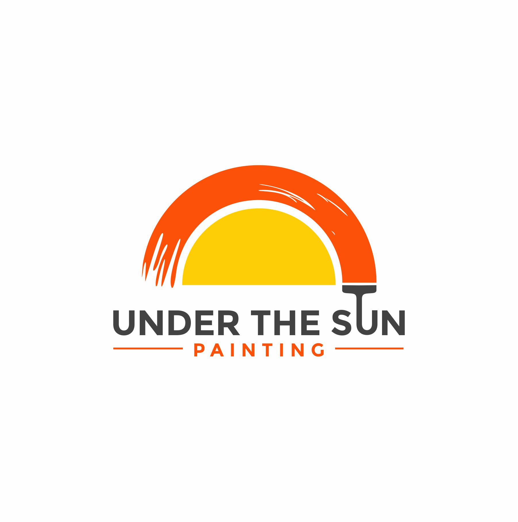 Logo Design by debdesign for Under The Sun Painting | Design #22678860