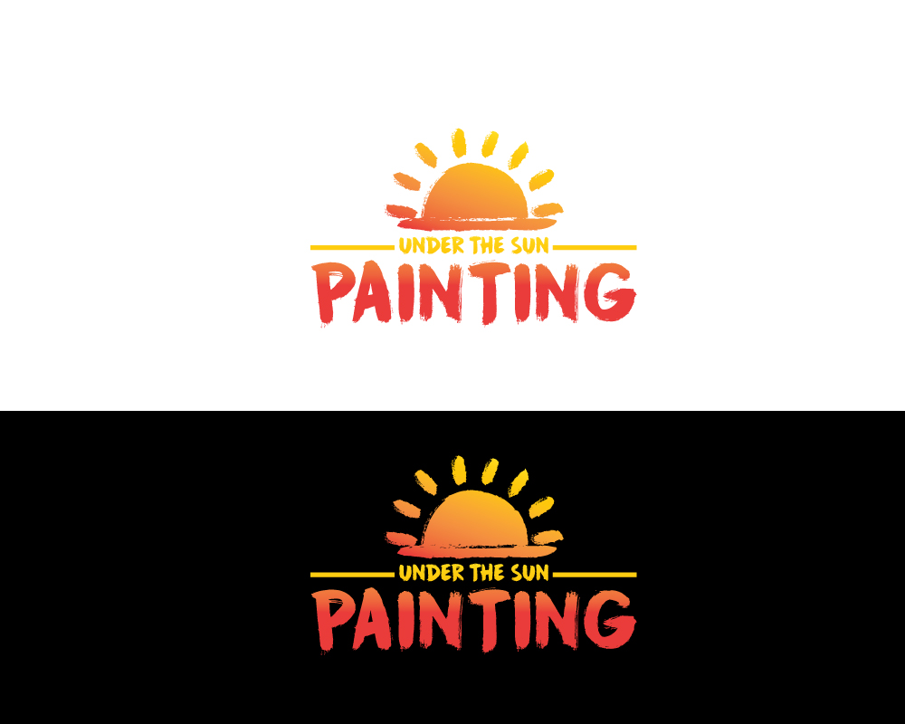 Logo Design by Rubia@ for Under The Sun Painting | Design #22681634
