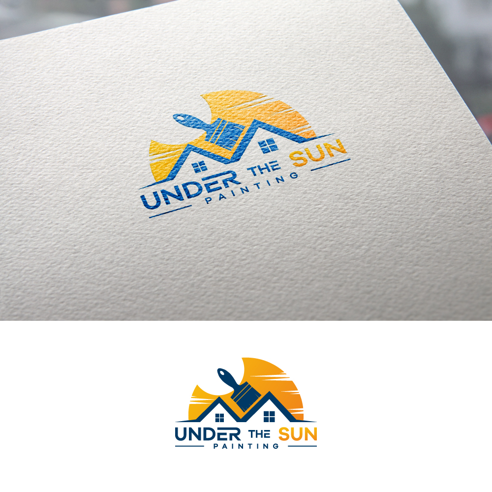 Logo Design by Gisella Guzmán for Under The Sun Painting | Design #22682021