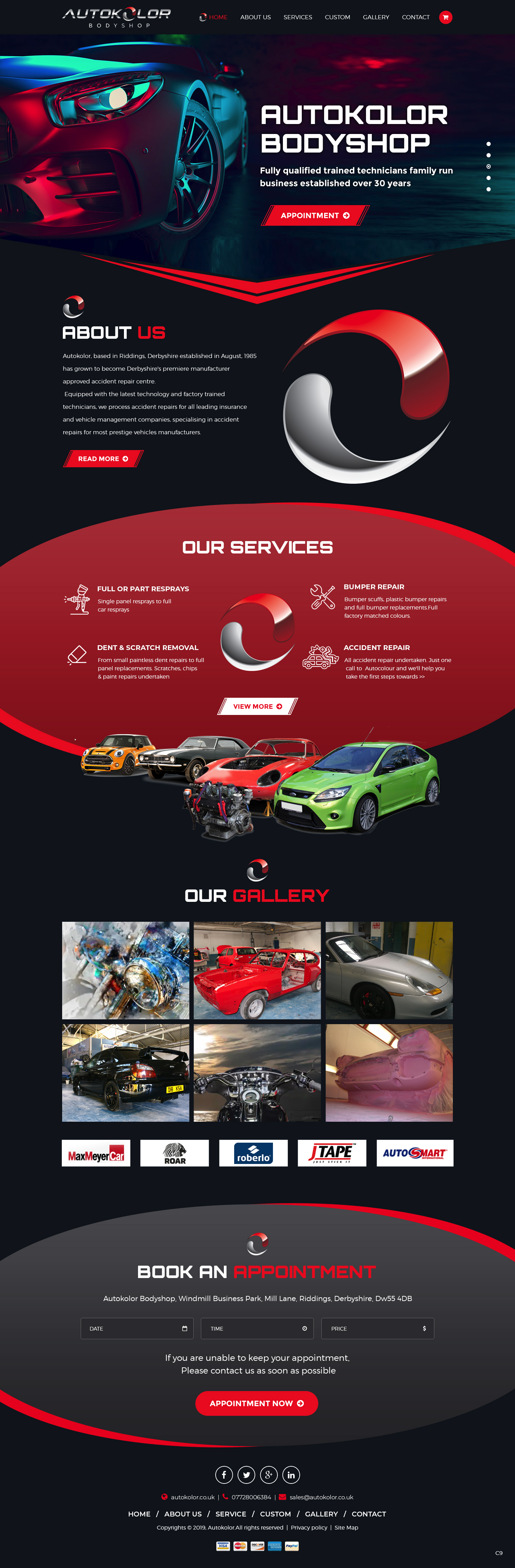 Web Design by pb for Autokolor Bodyshop | Design #22682301