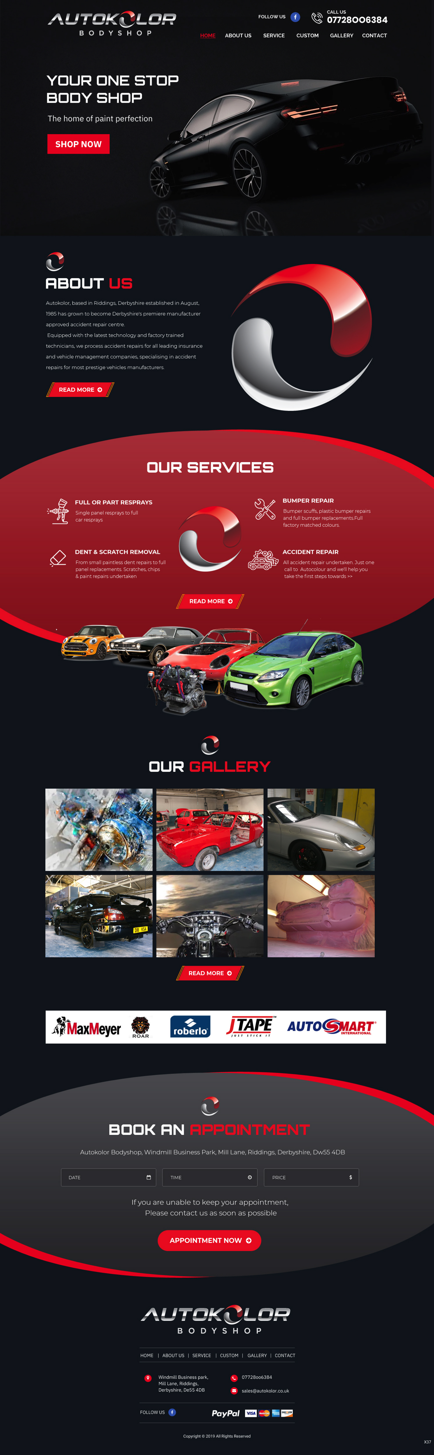 Diseño Web por pb para Autokolor Bodyshop | Diseño #22682313