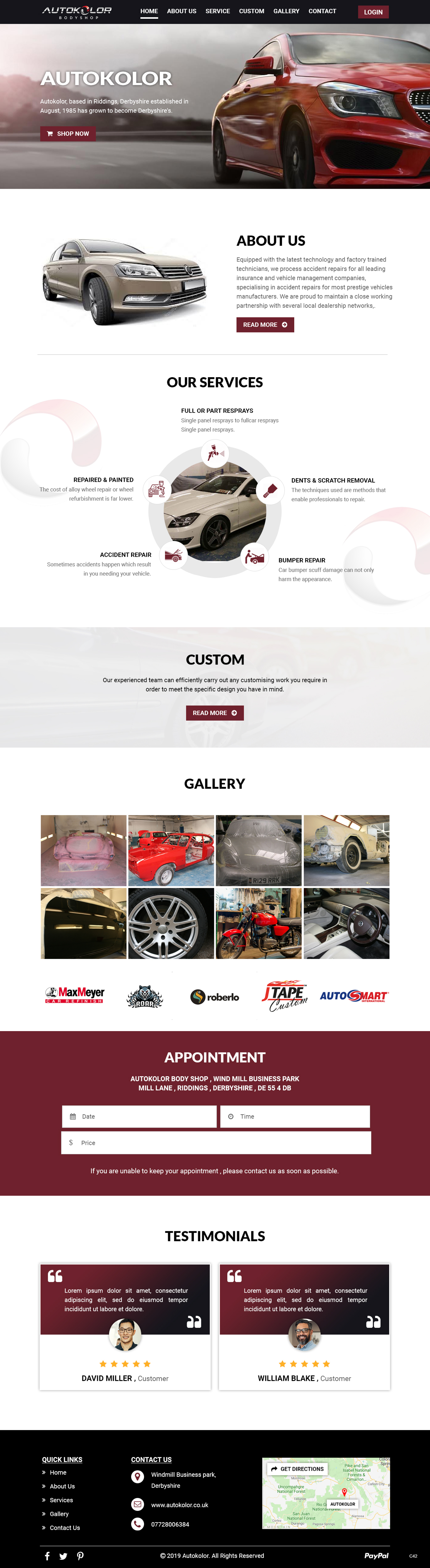 Web-Design von pb für Autokolor Bodyshop | Design #22688354