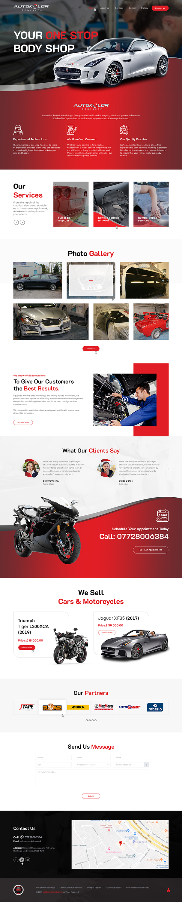 Web Design by Ved Web Services for Autokolor Bodyshop | Design #22726535