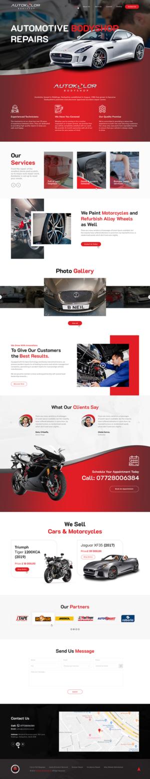 Diseño Web por Ved Web Services para Autokolor Bodyshop | Diseño: #22731133