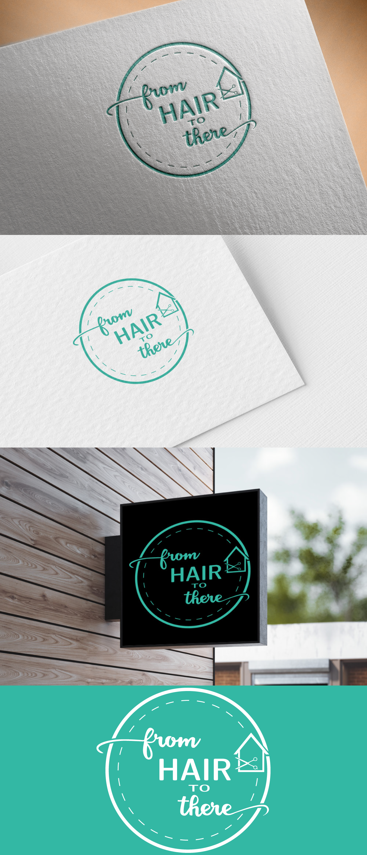 Logo Design by Dreameropu for From Hair to There | Design #22694084