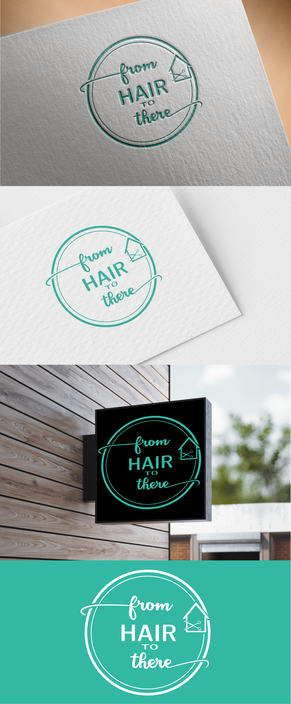 Logo Design by Dreameropu for From Hair to There | Design #22702764