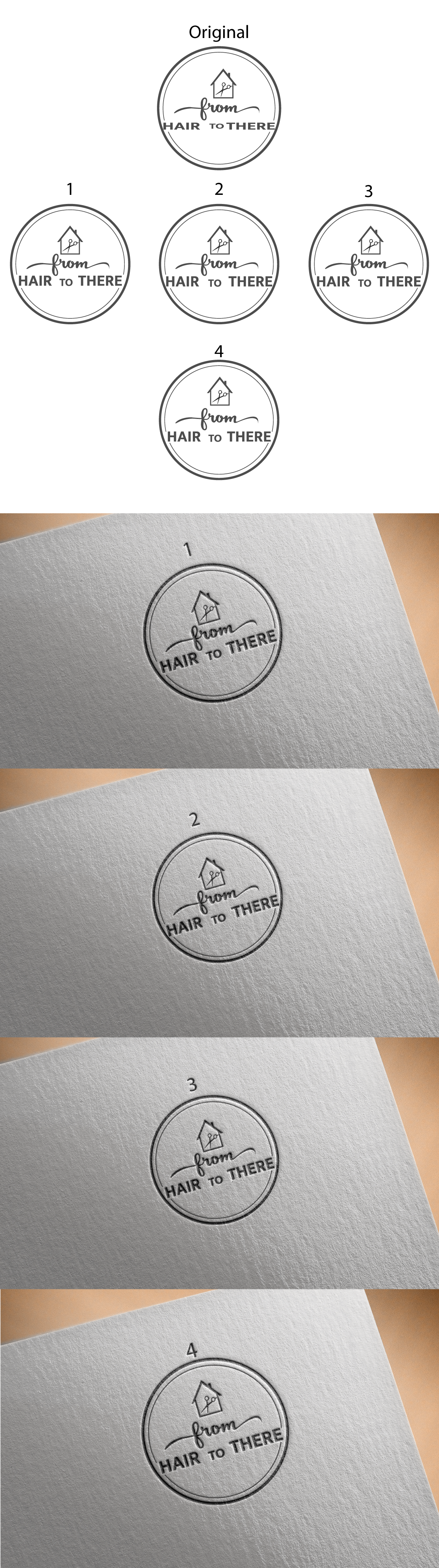 Logo Design by Dreameropu for From Hair to There | Design #22783149