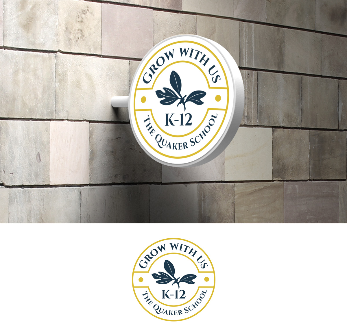Logo Design by DesignConnection Impressive Sol for The Quaker School | Design: #22685451