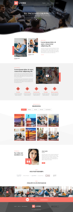 Co-living  | Diseño Web por pentaxial