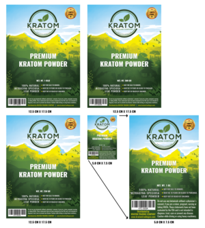 Kratom Trading Company product labels (5