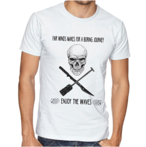 Enjoy The Rough Seas Outdoor Tee | T-shirt Design by falcon.wings