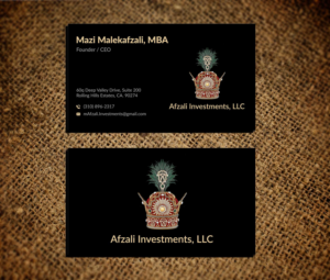 Business Card Design by Musa. A for this project | Design #22695326