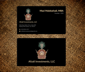 Business Card Design by Musa. A for this project | Design: #22695328