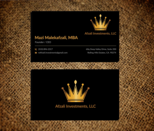 Business Card Design by Musa. A for this project | Design: #22695332