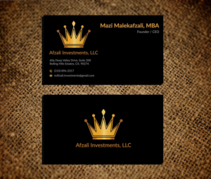 Business Card Design by Musa. A for this project | Design: #22695333