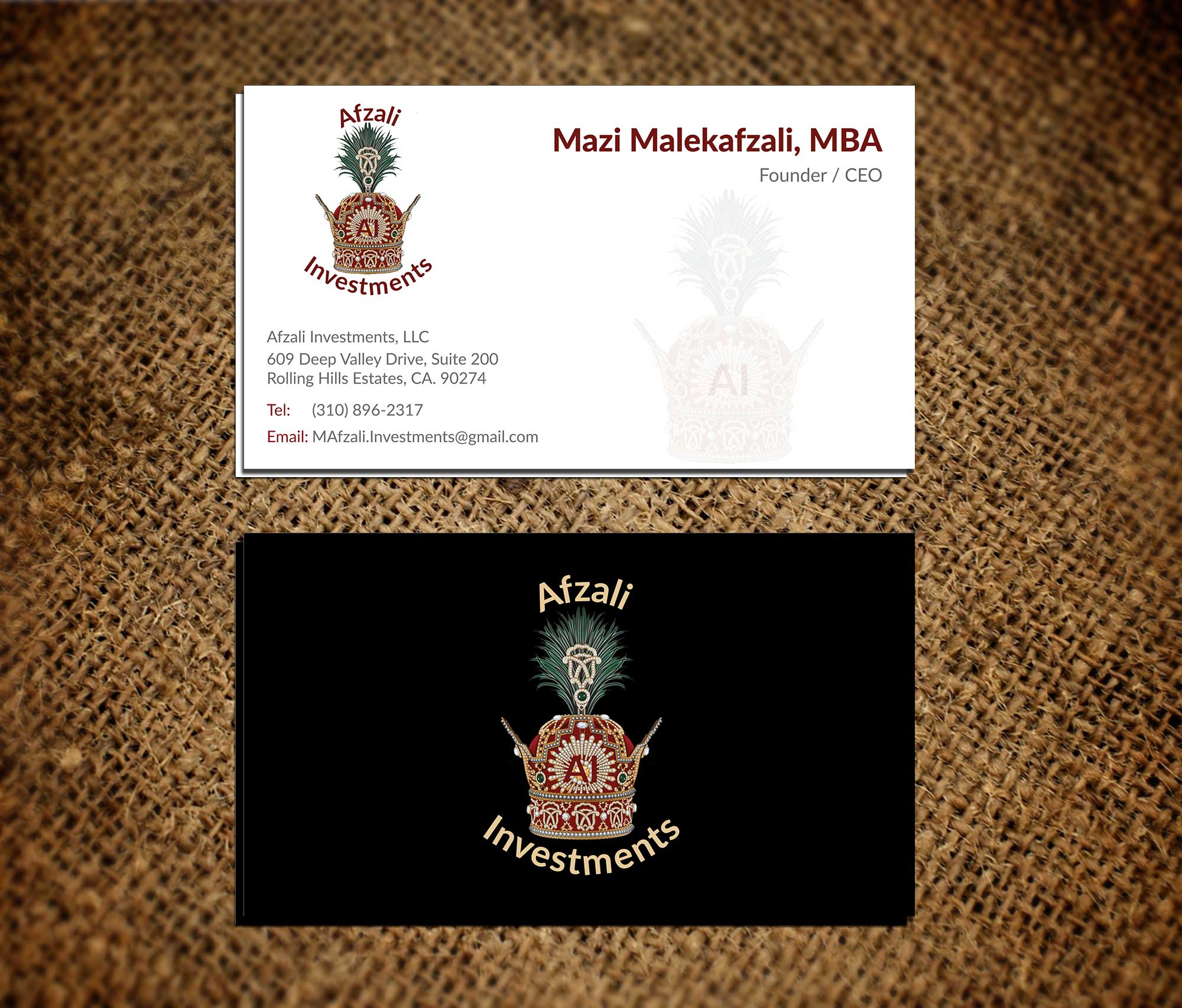 Business Card Design by Musa. A for this project | Design #22695458