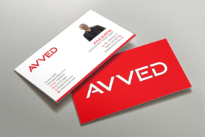Business Card and Letterhead for Avved - modern real estate business | Diseño de Papelería por R.design