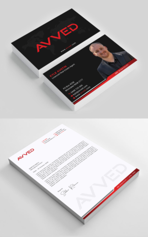 Business Card and Letterhead for Avved - modern real estate business | Design de Papeterie par sabbir049