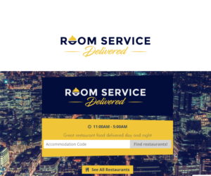 Room Service, Delivered | Diseño de Logo por Mario