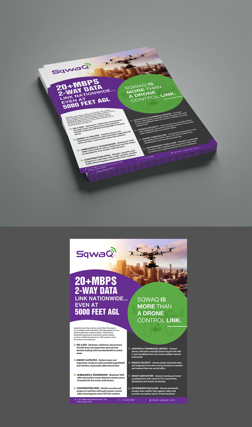 Design de Flyer par aspiremedia pour SqwaQ | Design #22701869