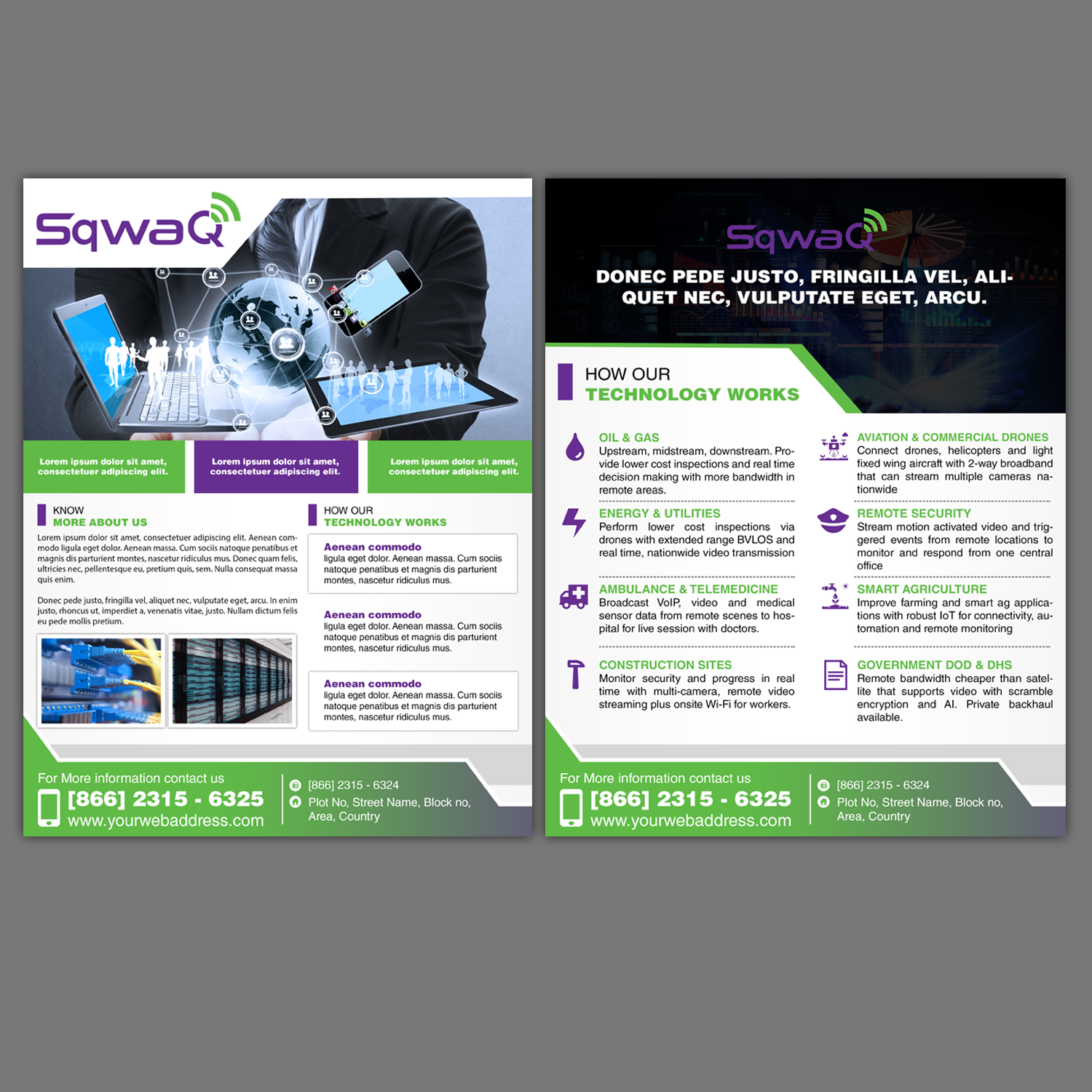 Flyer Design by Schöpfer for SqwaQ | Design #22697227