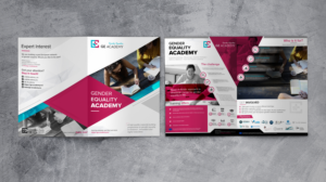 Gender Equality Academy needs a brochure to attract participants to its trainings | Flyer Design by SAI DESIGNS