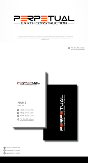 Logo Design by graphicevolution for Perpetual Earth Construction LLC | Design: #22692700