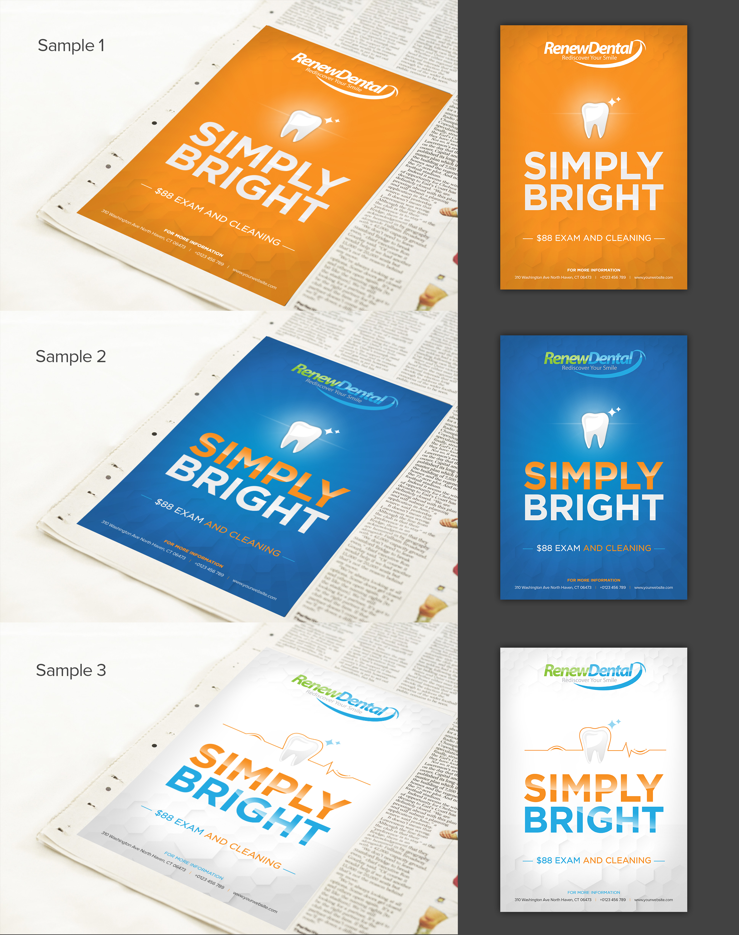 Newspaper Ad Design by ARTOGRAPHY for Renew Dental | Design #22692737