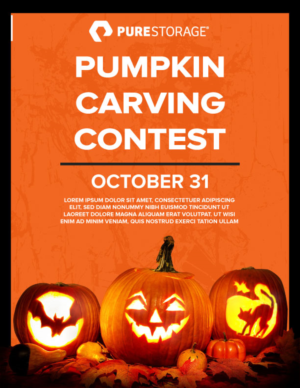 Pure Storage Halloween Imagery  | Flyer-Design von DesignerGuide