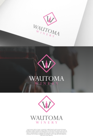 Wautoma Winery | Logo Design by untung bertubi-tubi