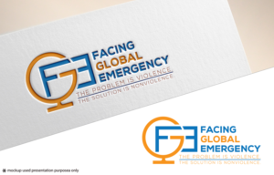 Facing Global Emergency: The problem is violence. The solution is nonviolence. | Logo Design by Juli creation