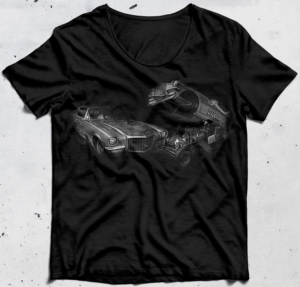 Dixie Twister nostalgia funny car  | Diseño de Camiseta por ackocar