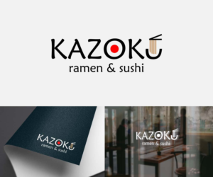 Kazoku / Ramen & Sushi | Logo Design by Elizabeta