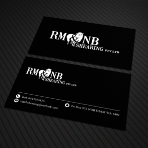 RM & NB Shearing Pty Ltd | Business Card Design by Sandaruwan