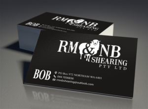 RM & NB Shearing Pty Ltd | Business Card Design by MDesign